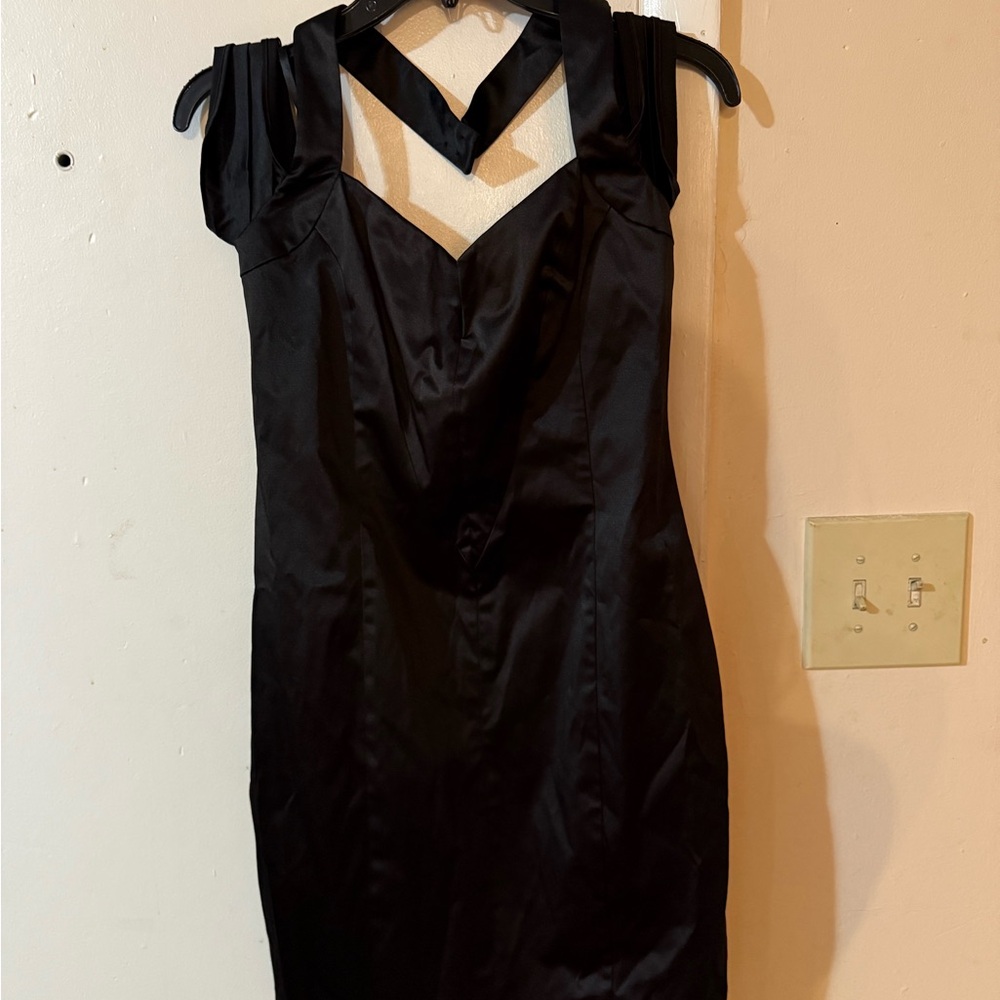 bebe Strapless Black Dress
